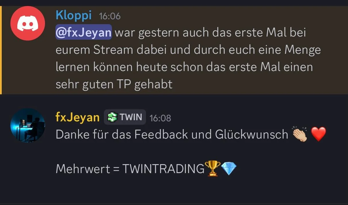 TwinTrading member testimonial