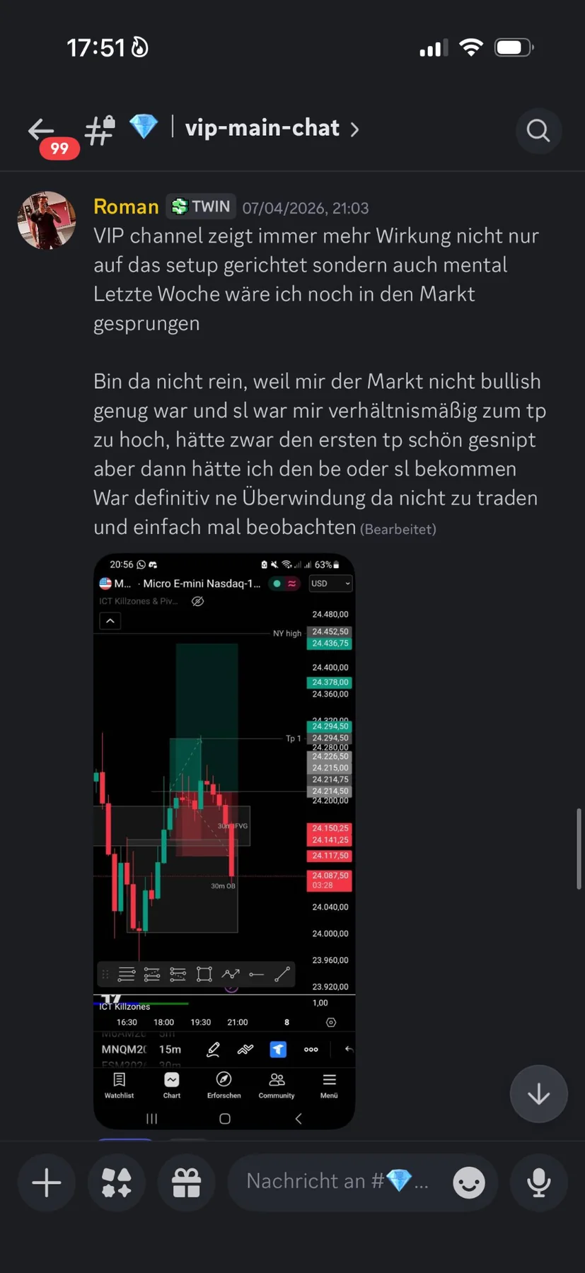 TwinTrading member testimonial