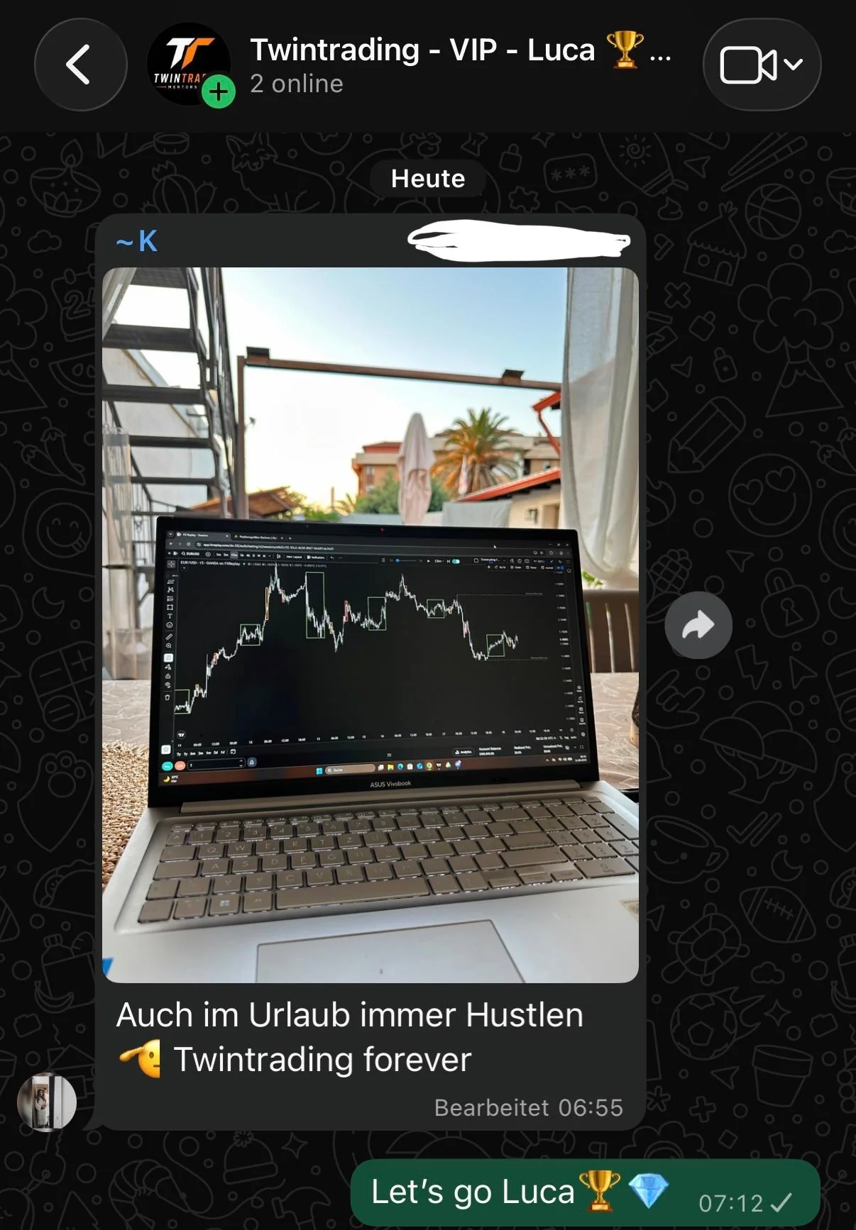 TwinTrading member testimonial